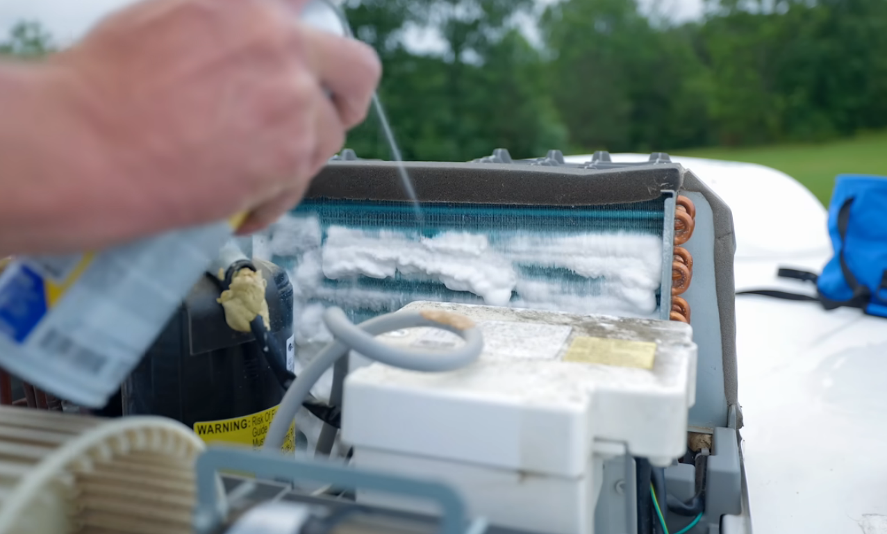 RV flex duct replacement and insulation